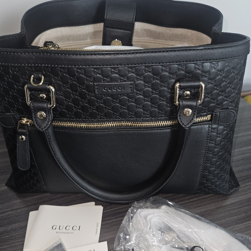 Gucci Microguccissima Soft Margaux Tote With Strap. Brand New W/Tag